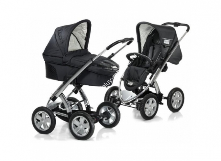 Купить коляска 2 в 1 I`COO Peak Air Set цвет серый, синий, черный ...